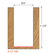 FREUD 12-156 3/4" Double Flute Straight Bit - Image 2