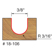 FREUD 18-106 3/16" Radius Round Nose Bit - Image 2