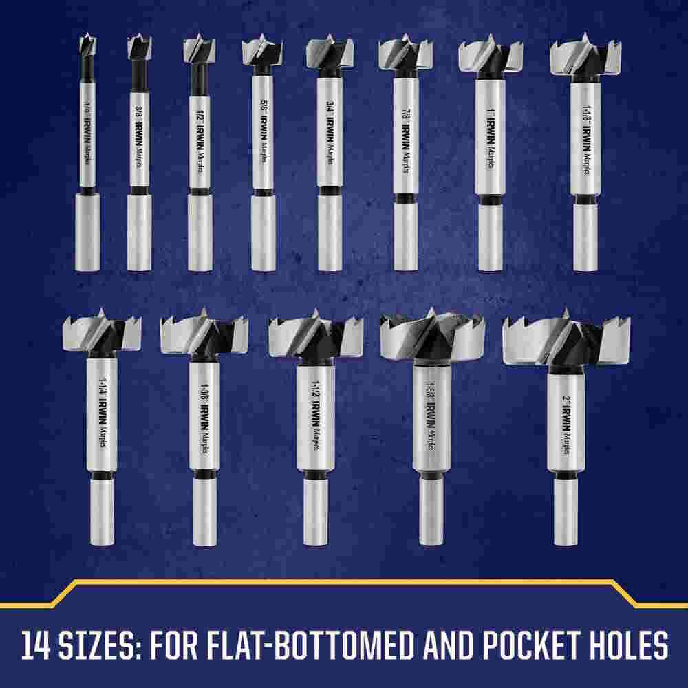 IRWIN 1966893 14Pc Marples Forstner Bit Set - Image 2
