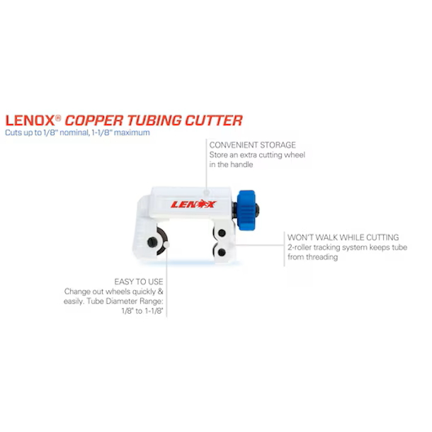 LENOX 21010TC118 1/8" - 1-1/8" Tube Cutter - Image 4