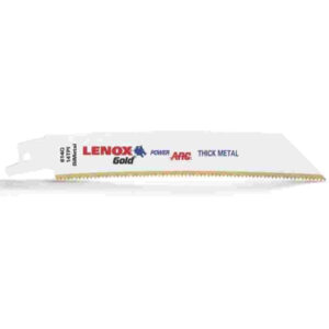 LENOX 21081B614GR 6"x3/4" 14TPI Gold Power Arc Thick Metal Cutting Recip 25PK
