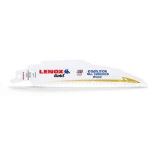 LENOX 210886066GR 6" Gold Demolition Wood - 6 TPI Reciprocating Blade