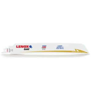 LENOX 210989114GR 9"x1" 14TPI Gold Power Arc Extreme Metal Recip 5PK