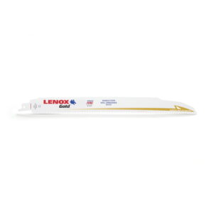 LENOX 21223B106GR Recip Blades Gold Power Arc 6TPI Wood w/Nails 12"x 1" 25PK