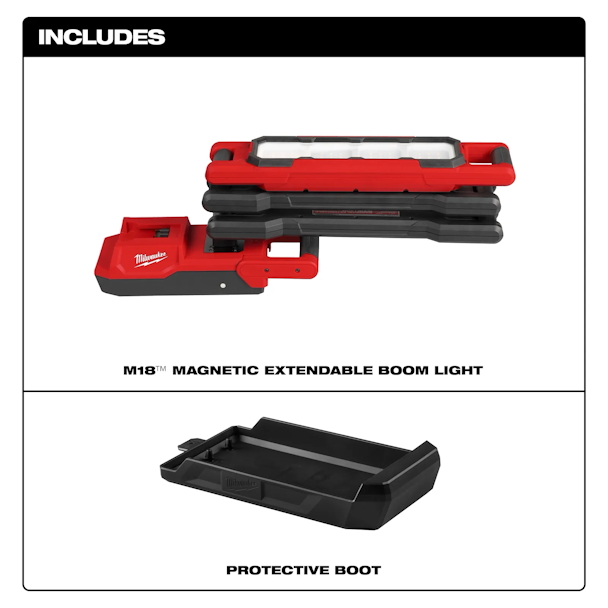 MILWAUKEE 2129-20 M18™ Magnetic Extendable Boom Light - Image 3