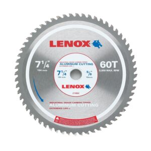 LENOX 21882AL714060CT  7-1/4" 60TPI Aluminum Circular Saw Blade