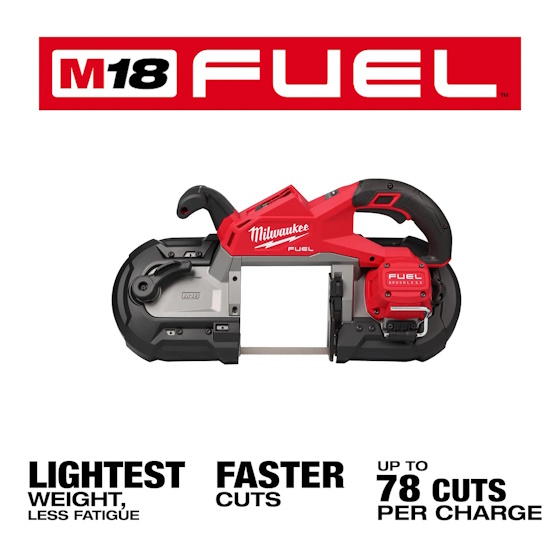 MILWAUKEE 2929-22 M18 Fuel 5" x 5" Deep Cut Band Saw Kit - Image 2