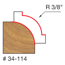 FREUD 34-114 3/8" Radius Rounding Over Bit - Image 2