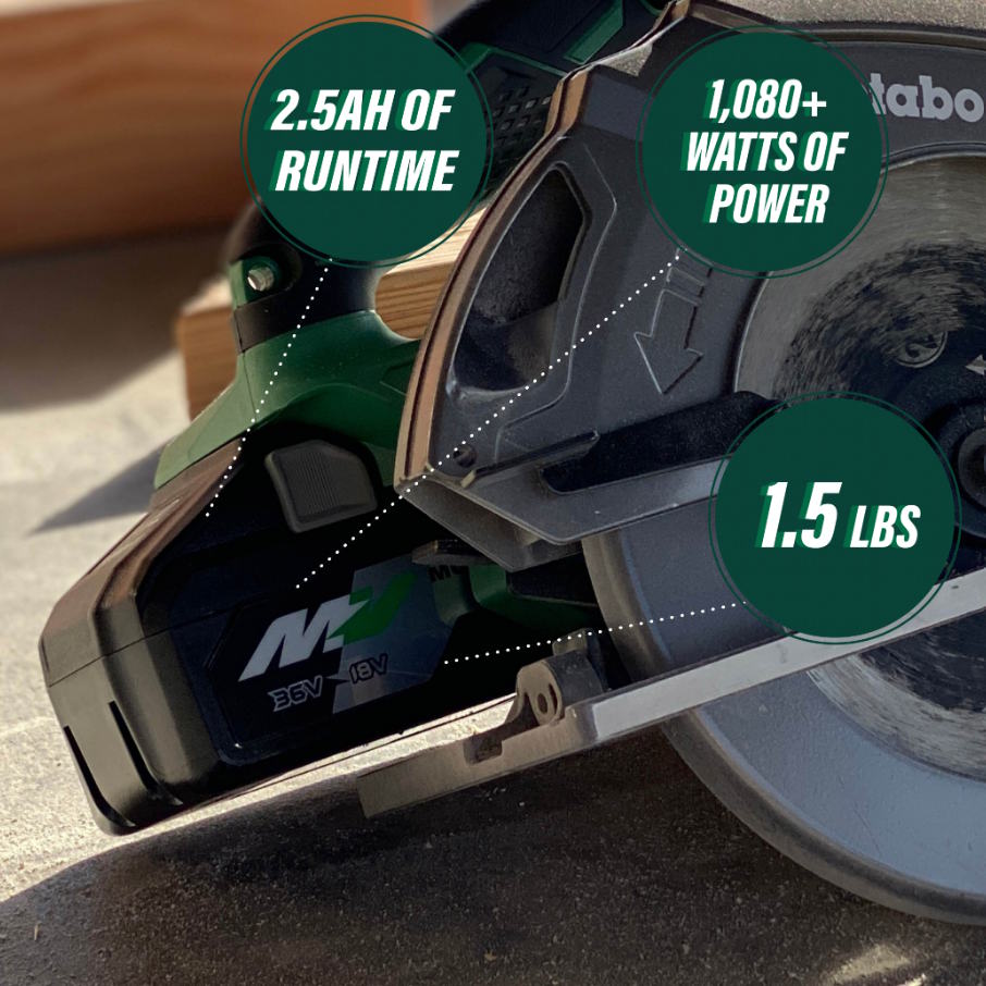 METABO 371751M HTP Multi Volt 18V/36V Battery LI-ION 5.0Ah/2.5Ah - Image 3