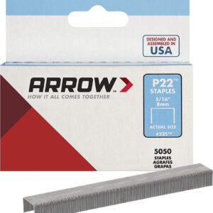 ARROW 4243184 225 Crown Staple 7/16" Flat Crown 5/16" L Leg (5000/BX)