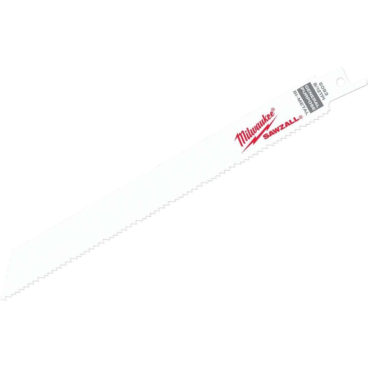 MILWAUKEE 48-00-5093 8" 8/12 TPI Sawzall Blades 5PK
