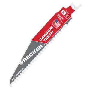 MILWAUKEE Wrecker 6" 6TPI Recip Blade Carbide Teeth Multi-Material 3PK