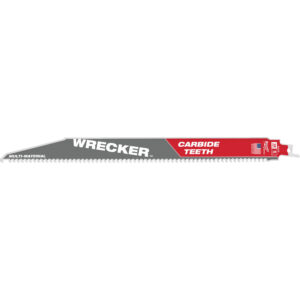 MILWAUKEE 48-00-5343 Wrecker 12"6TPI Recip Blade Carbide Teeth 3PK