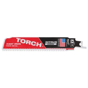 MILWAUKEE 48-00-5361 6" 7 TPI Torch Sawzall Blade w/Nitrus Carbide 3PK