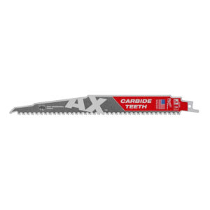 MILWAUKEE 48-00-5526 Recip Blade Ax Carbide 5 TPI Wood w/Nails 9" 5PK