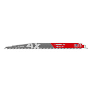 MILWAUKEE 48-00-5527 Recip Blade Ax Carbide 5 TPI Wood w/ Nails 12" 5PK