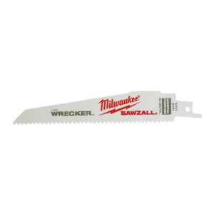 MILWAUKEE 48-00-5701 6" 7/11 TPI Wrecker Sawzall Blade 5PK