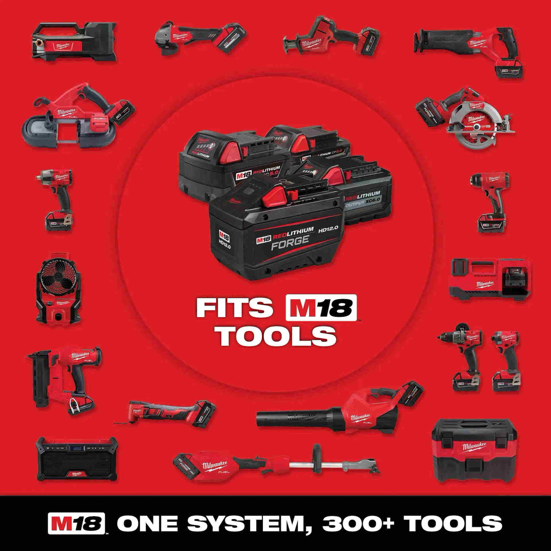 MILWAUKEE 48-11-1862 M18 High Output RedLithium 6.0Ah Battery 2PK - Image 11