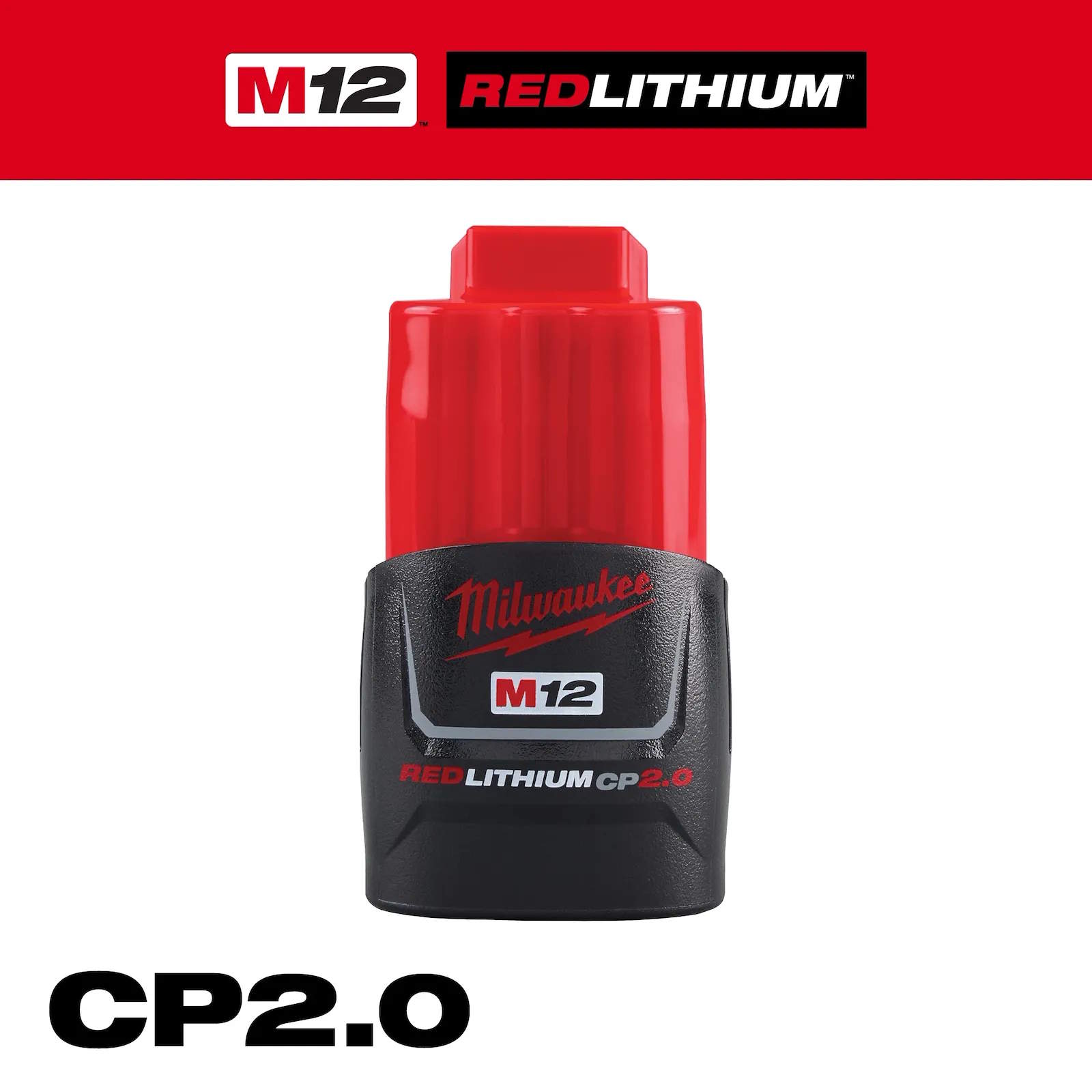 MILWAUKEE 48-11-2420 M12 RedLithium 2.0Ah Battery Pack - Image 2