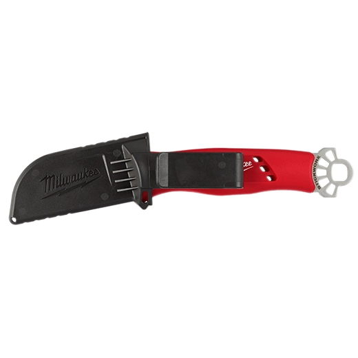 MILWAUKEE 48-22-1923 Blunt Fixed Blade Hawkbill Knife W/Ring - Image 3