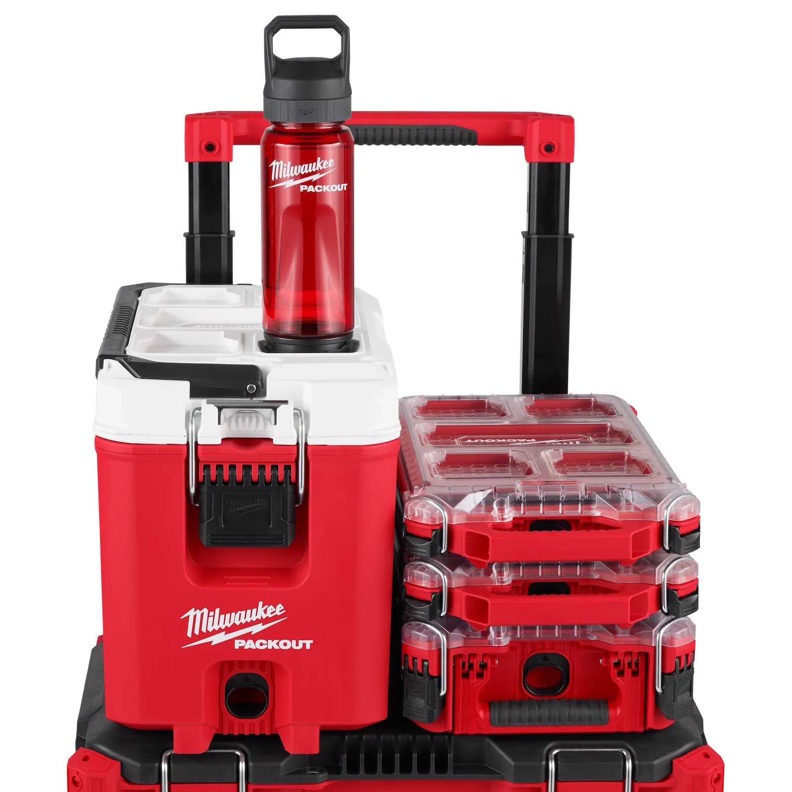 MILWAUKEE 48-22-8371R Packout 25oz Bottle with Chug Lid - Red - Image 4