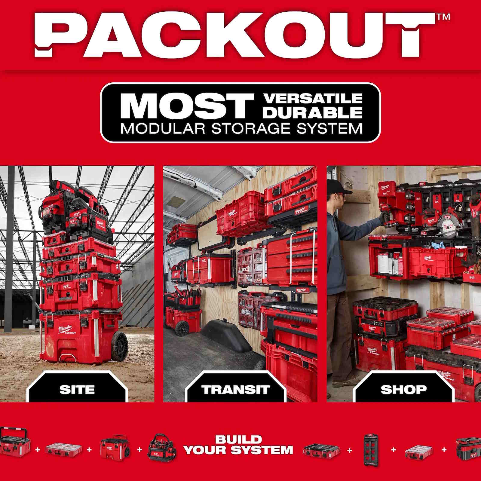 MILWAUKEE 48-22-8371R Packout 25oz Bottle with Chug Lid - Red - Image 9