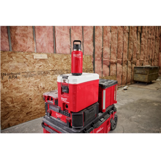 MILWAUKEE 48-22-8396R PACKOUT 24oz Insulated Bottle with Chug Lid - Red - Image 8