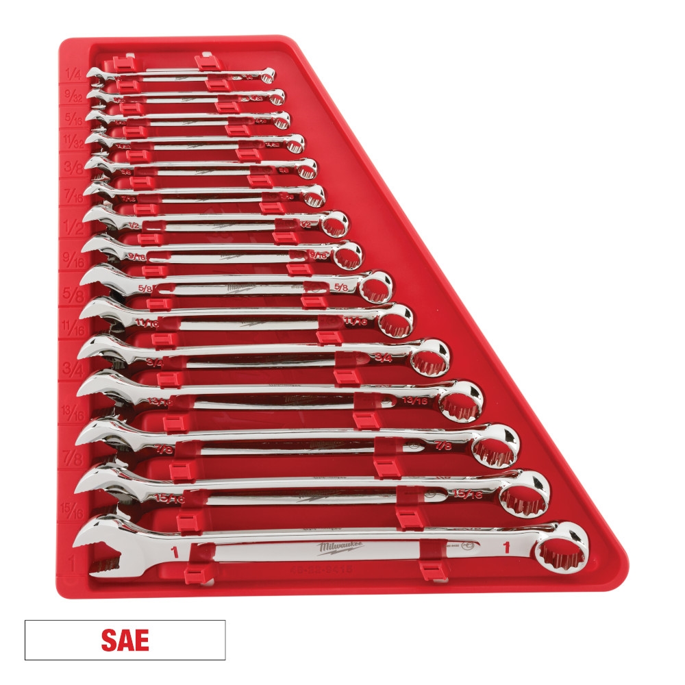 MILWAUKEE 48-22-9415 15pc Combination Wrench Set - SAE - Image 2