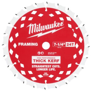 MILWAUKEE 48-41-0740 7-1/4" 24 Tooth Thick Kerf Framing Circular Saw Blade