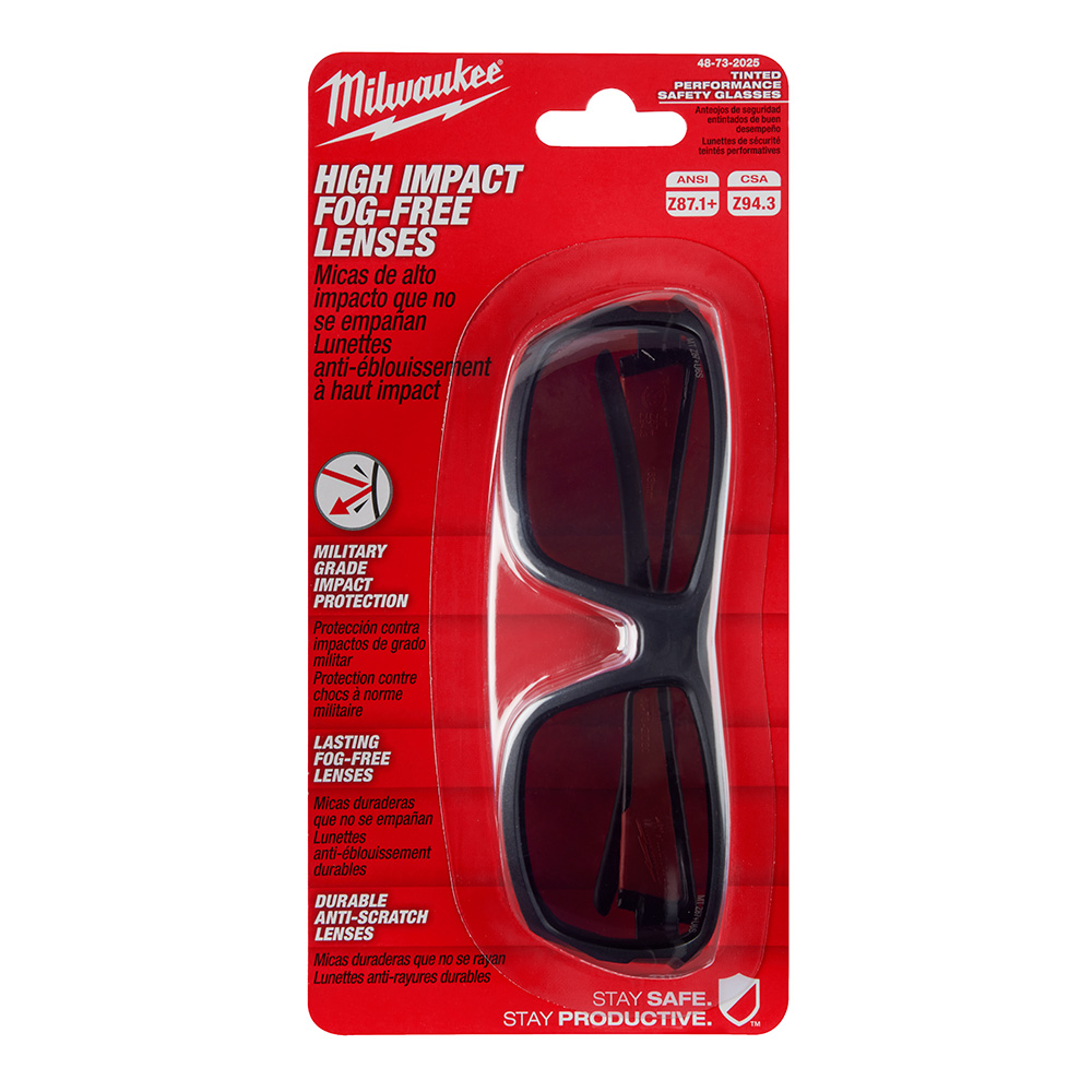 MILWAUKEE 48-73-2025 Tinted High Performance Safety Glasses - Image 4