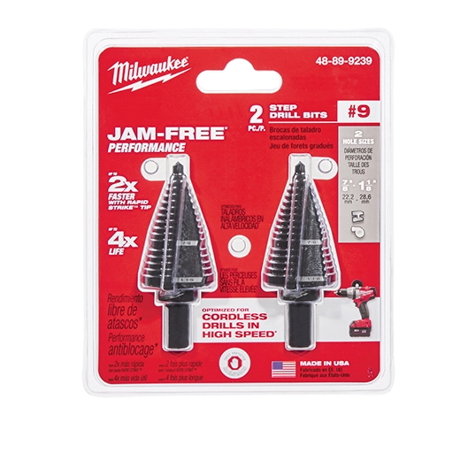 MILWAUKEE 48-89-9239 Step Drill Bit Set #9 2PC - Image 2