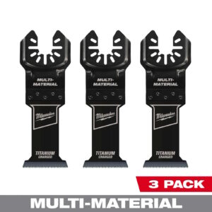 MILWAUKEE 49-25-1233 1-3/8" Oscillating Blades Bi-metal, Multi-material 3PK