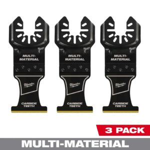 MILWAUKEE 49-25-1523 1-3/8" Oscillating Blade Titanium Carbide Teeth 3PK