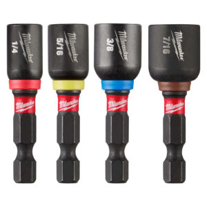 MILWAUKEE 49-66-4562 Shockwave 4PC 1-7/8" Impact Magnetic Nut Driver Set