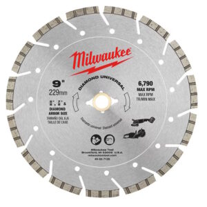 MILWAUKEE 49-93-7125 9" Diamond Universal Segmented Blade