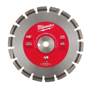 MILWAUKEE 49-93-7235 12" Asphalt & Green Concrete Segmented
