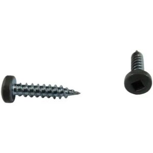 50028B-423 Painted Head Soffit Screws, Slate, #6 x 5/8", Pan, 100PK