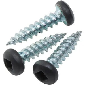 50028B-4P6 Painted Head Soffit Screws, Iron Ore, #6 x 5/8", Pan, 100PK