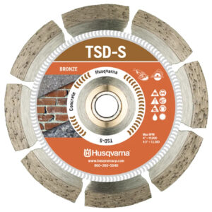 HUSQVARNA 542761414 Diamond Blade 9" Bronze General Purpose for Bat Saw