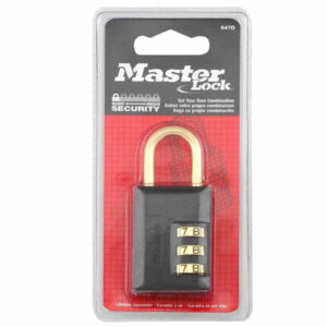 MASTER LOCK  647D Zinc Combination Padlock, 3/16" Dia Shackle, 3/8"x 7/8"SC