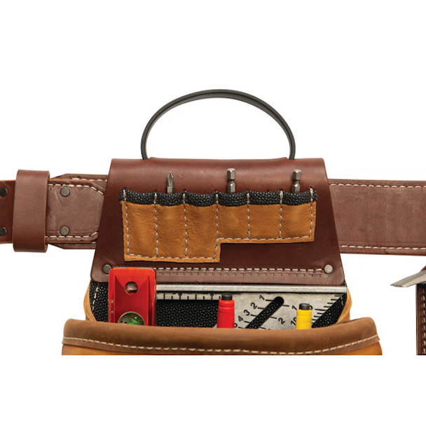 WEAVER LEATHER 85200-65-01 Leather Super Framer Tool Belt (L/XL 40"-52") BROWN - Image 11