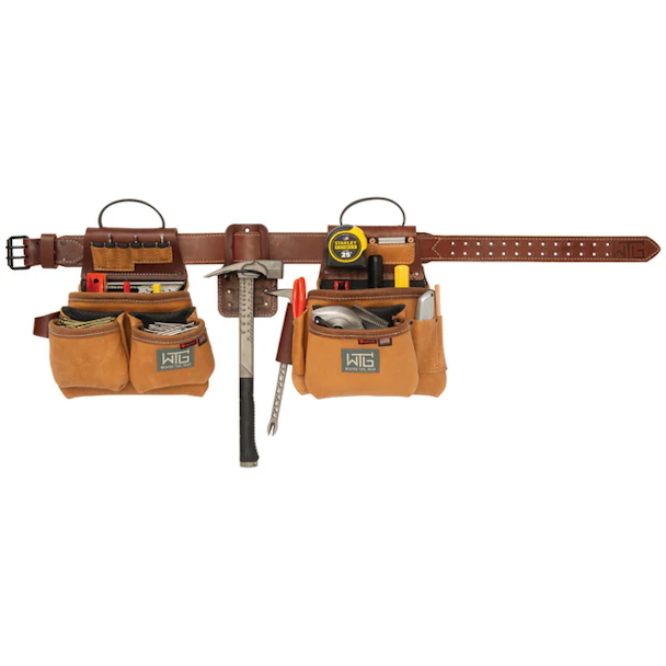 WEAVER LEATHER 85200-65-01 Leather Super Framer Tool Belt (L/XL 40"-52") BROWN - Image 3