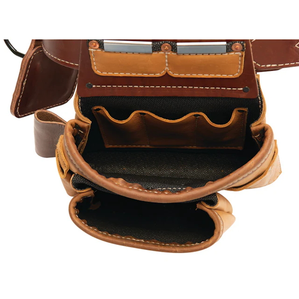 WEAVER LEATHER 85200-65-01 Leather Super Framer Tool Belt (L/XL 40"-52") BROWN - Image 4