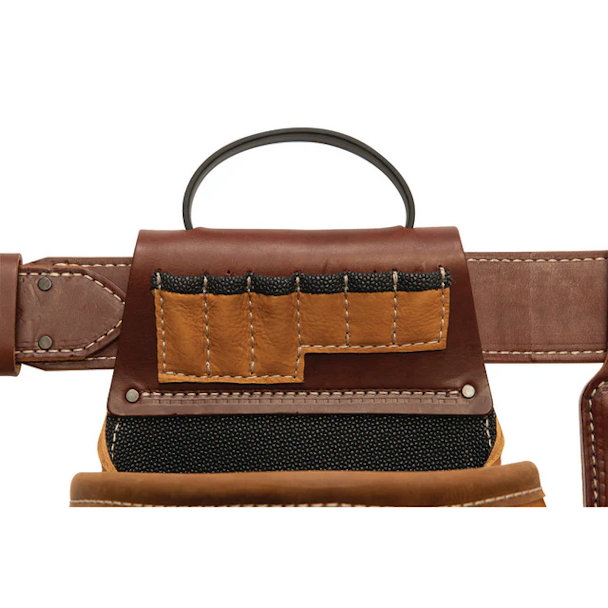 WEAVER LEATHER 85200-65-01 Leather Super Framer Tool Belt (L/XL 40"-52") BROWN - Image 9