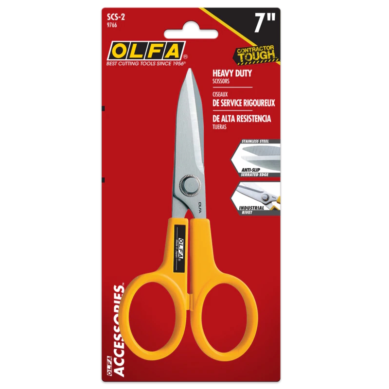 OLFA 9766 SCS-2 7" Stainless Steel Serrated Edge Scissors - Image 3