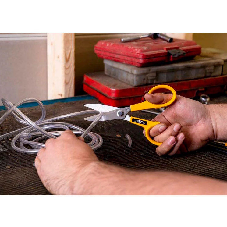 OLFA 9766 SCS-2 7" Stainless Steel Serrated Edge Scissors - Image 4