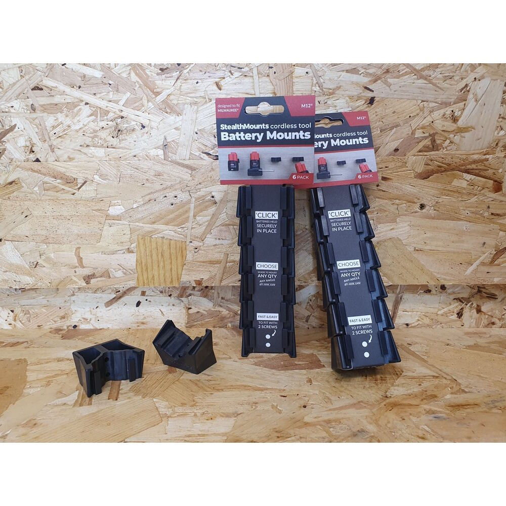 STEALTHMOUNT BM-MW12-BLK-6 M12 Battery Stealth Mounts 6PK - Image 4