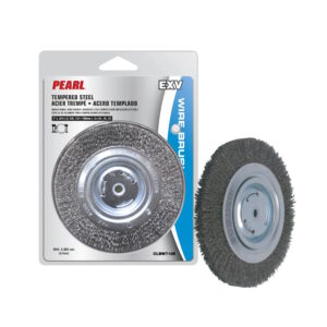 PEARL CLBW810E 8"x.012"x2" Bench Wheel Wire Brush Tempered Wire