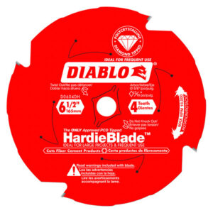 DIABLO D0604DHA 6-1/2" x 4T Hardie PCD Fiber Cement Circular Saw Blade