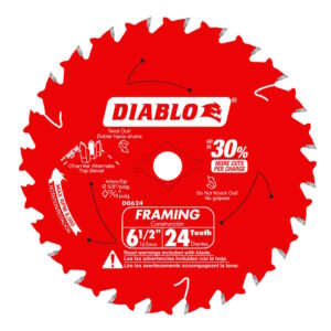 DIABLO D0624A 6 1/2" x 24T Framing Circular Saw Blade
